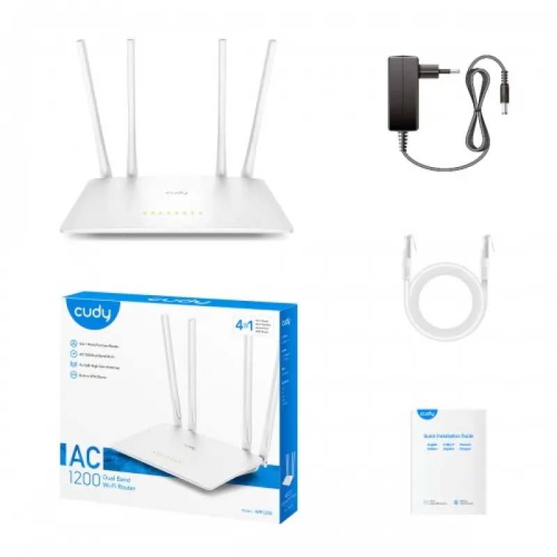 Cudy WR1200 AC1200 Dual Band WiFi Router Cudy WR1200 AC1200 Dual Band WiFi Router
