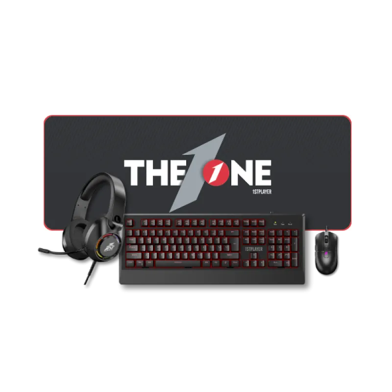 1STPLAYER KT2 Keyboard Mouse Headphone & Mouse Pad Combo