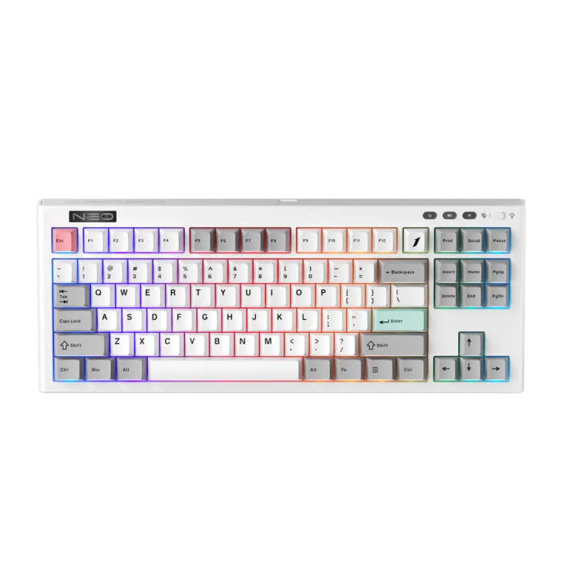 1STPlayer NEO87 Frost Wave Tri-Mode RGB Mechanical Keyboard