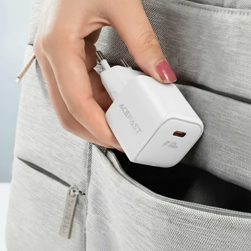 ACEFAST A77 Mini PD30W Fast GaN Charger With Cable