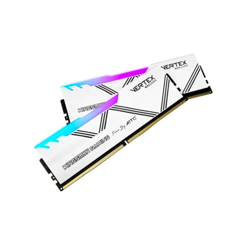 AITC Kingsman Vertex RGB 16GB DDR5 7200MHz Gaming Desktop RAM White