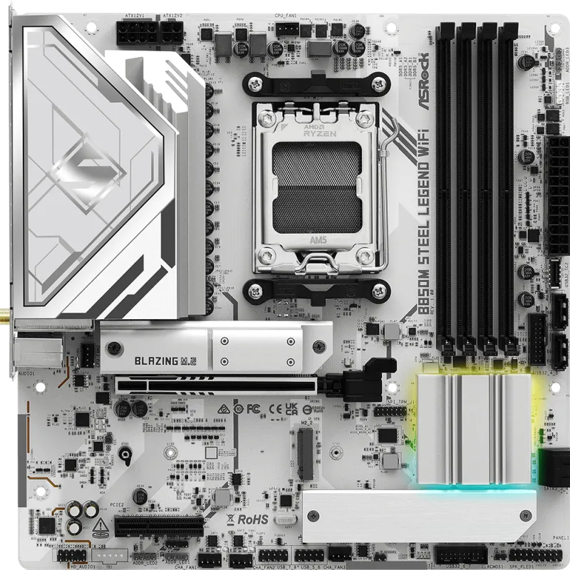 ASRock B850M STEEL LEGEND WIFI AM5 DDR5 mATX Motherboard
