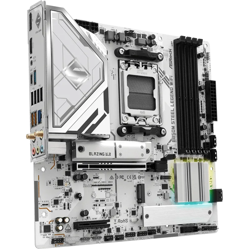 ASRock B850M STEEL LEGEND WIFI AM5 DDR5 mATX Motherboard