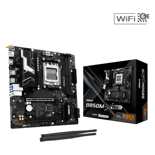ASRock B850M-X WiFi AM5 DDR5 Micro ATX Motherboard