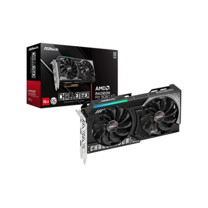 ASRock AMD Radeon RX 9060 XT Challenger 16GB OC Graphics Card ASRock AMD Radeon RX 9060 XT Challenger 16GB OC Graphics Card