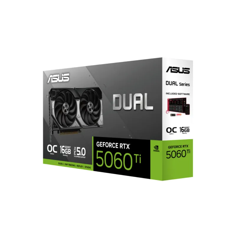 ASUS Dual GeForce RTX 5060 Ti 16GB GDDR7 OC Edition Graphics Card ASUS Dual GeForce RTX 5060 Ti 16GB GDDR7 OC Edition Graphics Card