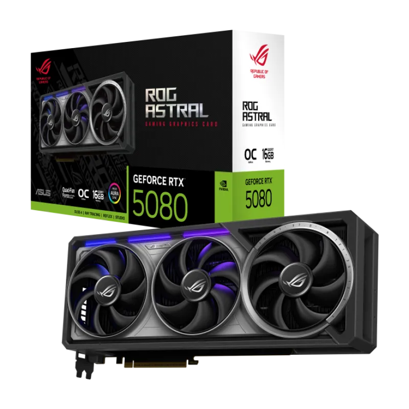 ASUS ROG Astral GeForce RTX 5080 16GB GDDR7 OC Edition Graphics Card