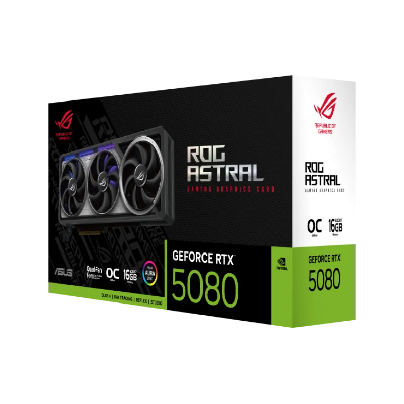ASUS ROG Astral GeForce RTX 5080 16GB GDDR7 OC Edition Graphics Card