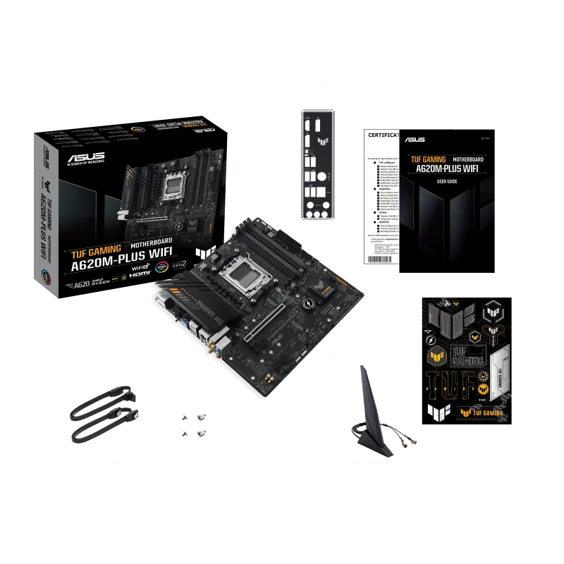 ASUS TUF GAMING A620M-PLUS WIFI AMD AM5 Micro-ATX Motherboard