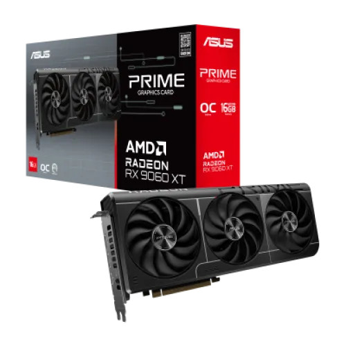 ASUS PRIME Radeon RX 9060XT O16G OC 16GB GDDR6 Graphics Card
