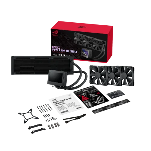 Asus ROG RYUJIN III 360 AIO 3.5" LCD Display Liquid CPU Cooler