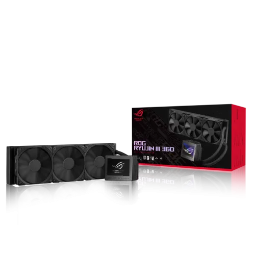 Asus ROG RYUJIN III 360 AIO 3.5" LCD Display Liquid CPU Cooler