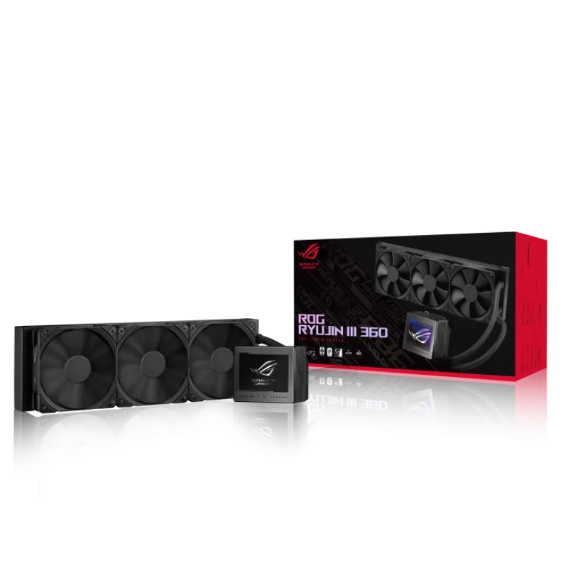 Asus ROG RYUJIN III 360 AIO 3.5" LCD Display Liquid CPU Cooler