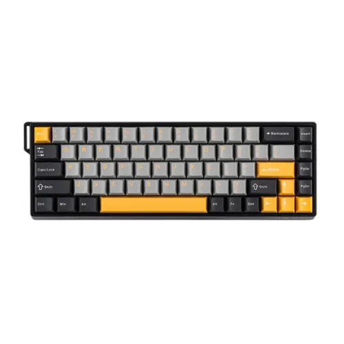Aula WIN68 HE Magnetic Switch Wired Mechanical Gaming Keyboard (Black & Gray + Yellow)