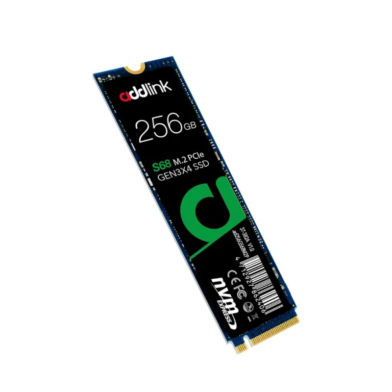 Addlink S68 256GB M.2 2280 PCIe NVMe SSD