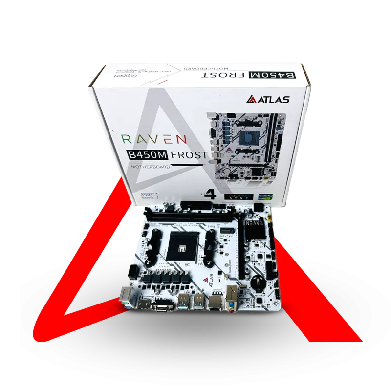 Atlas Raven B450M Micro ATX AM4 Motherboard