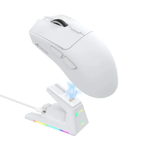 ATTACK SHARK X1 Tri-mode With Charging Dock Gaming Mouse White