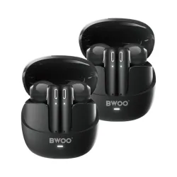 BWOO BO-BW98-BK TWS True Stereo Wireless Earbuds BWOO BO-BW98-BK TWS True Stereo Wireless Earbuds