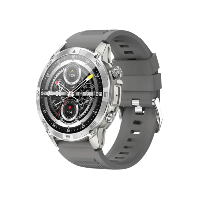 Blisbond Storm AMOLED Display Bluetooth Calling Smart Watch Silver