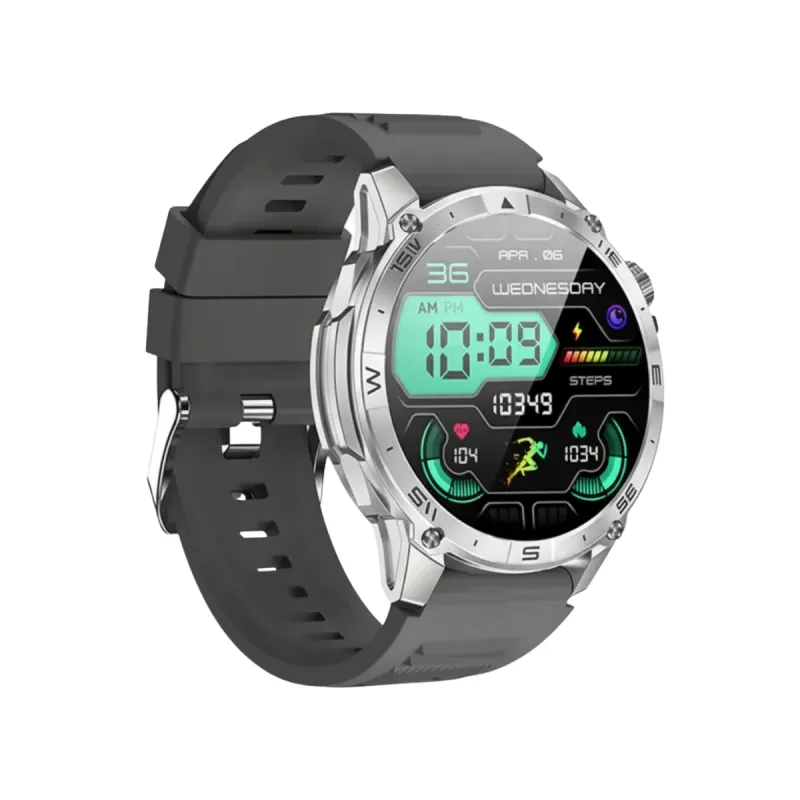 Blisbond Storm AMOLED Display Bluetooth Calling Smart Watch Silver