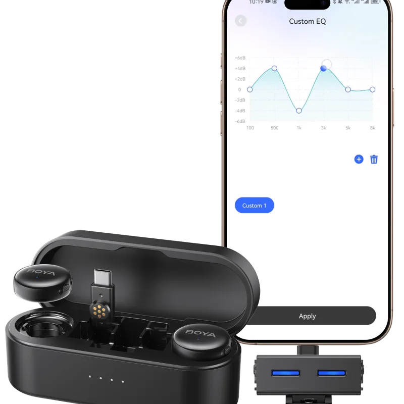 Boya BOYALINK 3 AI-Powered Button Wireless Microphone System