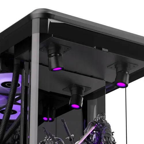 Cooler Master MasterFrame 360 PANORAMA Mid Tower Cabinet Case - Black