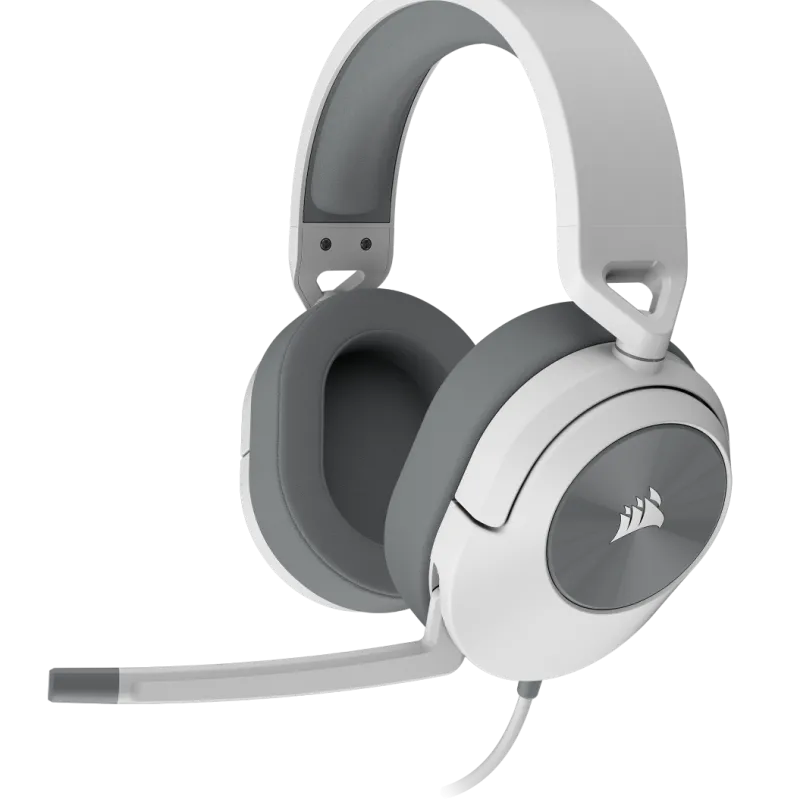 Corsair HS55 Stereo 3.5mm Wired Gaming Headphone Carbon White