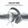 Corsair HS55 Stereo 3.5mm Wired Gaming Headphone Carbon White
