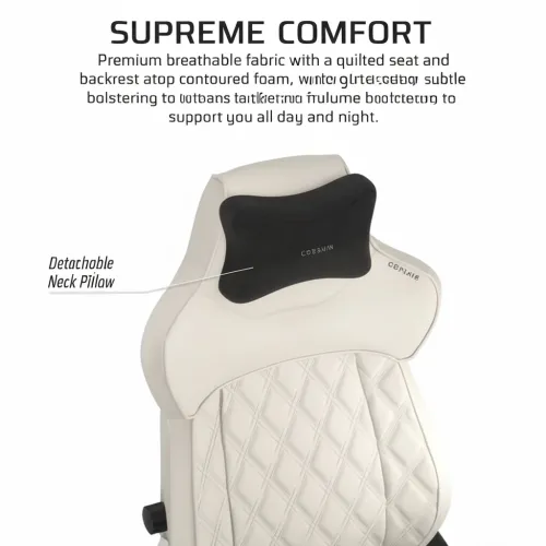 Corsair TC500 LUXE Gaming Chair Frost