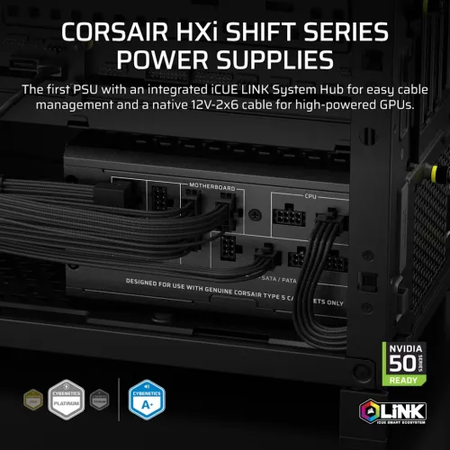 Corsair HX1000i SHIFT Fully Modular Platinum ATX Power Supply (UK)