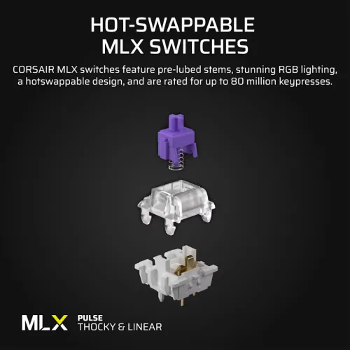 Corsair Vanguard 96 MLX Pulse Switch Mechanical Gaming Keyboard