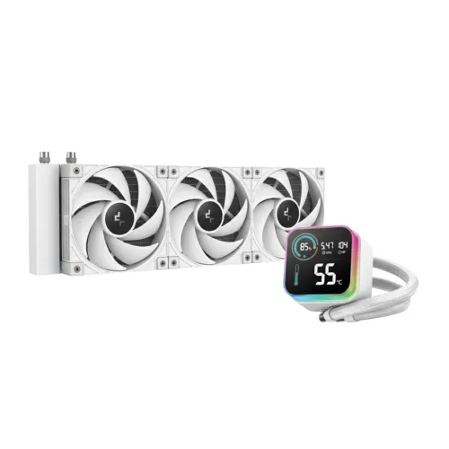 DeepCool LQ360 ULTRA WH 360mm ARGB Liquid CPU Cooler With Display