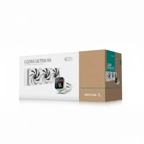 DeepCool LQ360 ULTRA WH 360mm ARGB Liquid CPU Cooler With Display