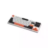 Furycube X87 Full Hot-swappable Mechanical Keyboard Gray White Orange