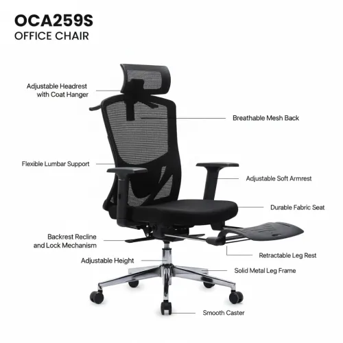 Fantech OC-A259s Grey Office Chair