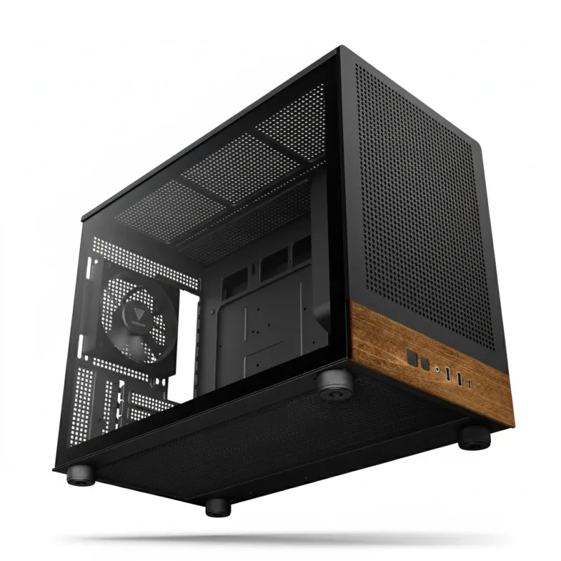 Gamdias ATHENA M4M WOOD mATX Mini Tower Gaming Casing