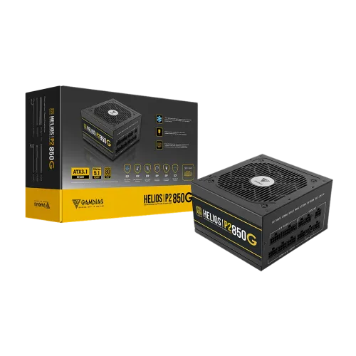 Gamdias HELIOS P2-850G V2 850W 80+ Gold ATX 3.1 & PCIE 5.1 Fully Modular Power Supply