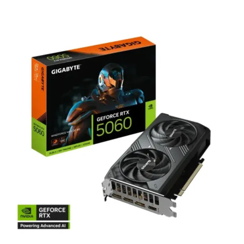 GIGABYTE GeForce RTX 5060 WINDFORCE MAX OC 8GB GDDR7 Graphics Card