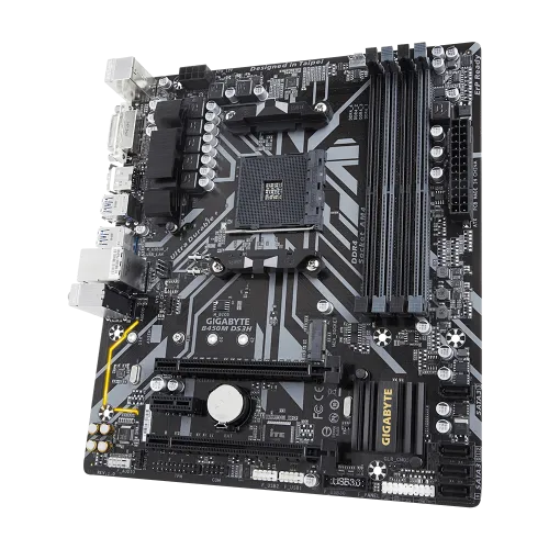 Gigabyte AMD B450M DS3H Ultra Durable RGB Motherboard