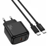 Hoco CS53A Surplus PD25W Adapter With Type-C to Type-C Cable