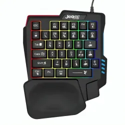 Jedel K601 Single Hand RGB Gaming Keyboard