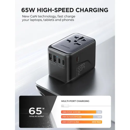 Joyroom JR-TCW02 65W Universal Travel Adapter