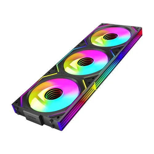 Jungle Leopard JM-V2 120mm Infinite Mirror ARGB Casing Fan Black