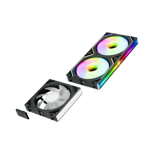 Jungle Leopard JM-V2 120mm Infinite Mirror ARGB Casing Fan Black