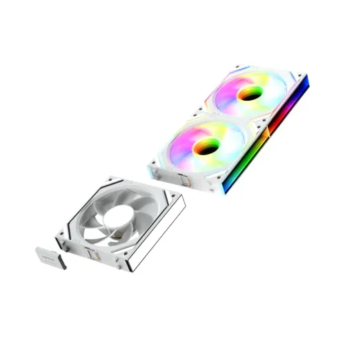 Jungle Leopard JM-V2 120mm Infinite Mirror ARGB Casing Fan White