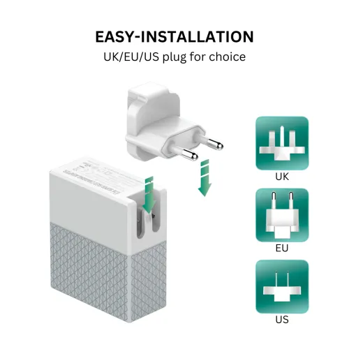 LDNIO A2620C 65W Fast Charging Adapter Universal Plug