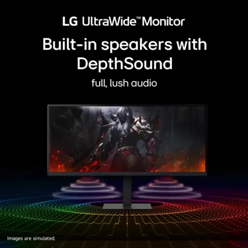 LG 34U650A-B 34" 100Hz UltraWide WQHD IPS Curved Monitor