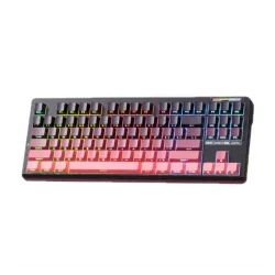 LINGBAO K87 Tri-Mode Gaming Keyboard Gradient Pink
