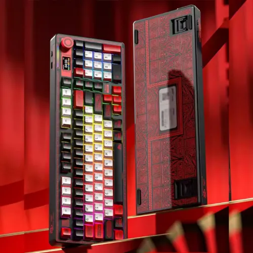 LINGBAO K98 Pro Tri-Mode Mechanical Keyboard Flame Scale Tenghui