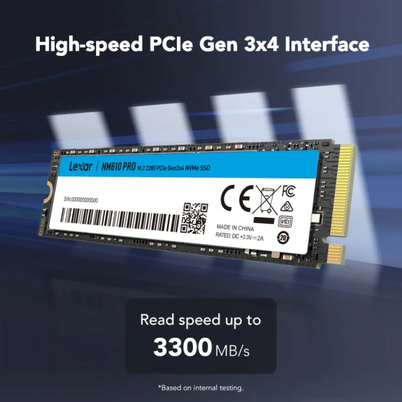 Lexar NM610 PRO 1TB M.2 NVMe SSD